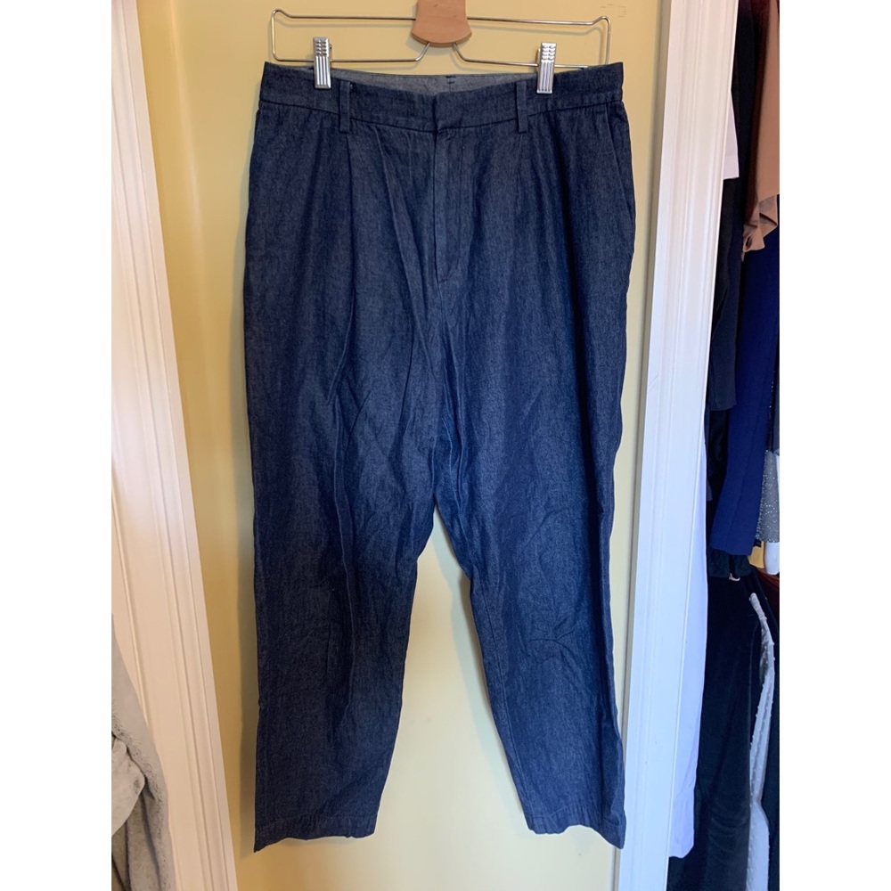 Uniqlo - cropped pleated jeans